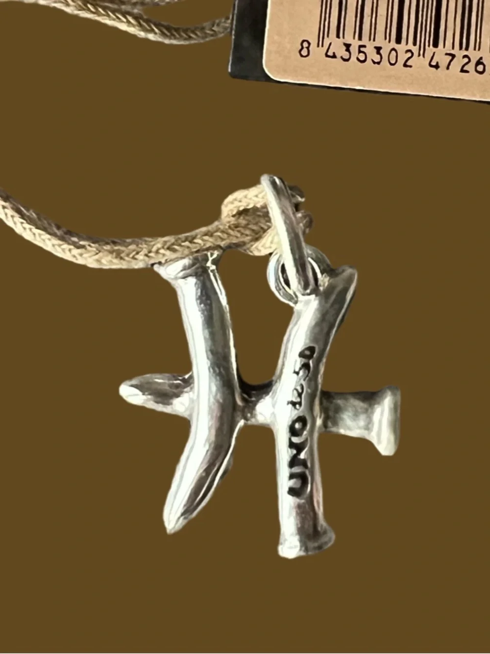 Pisces Sterling Silver-Plated Charm by UNO de 50 - Picture 3 of 4